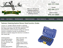 Tablet Screenshot of fastenersinc.com